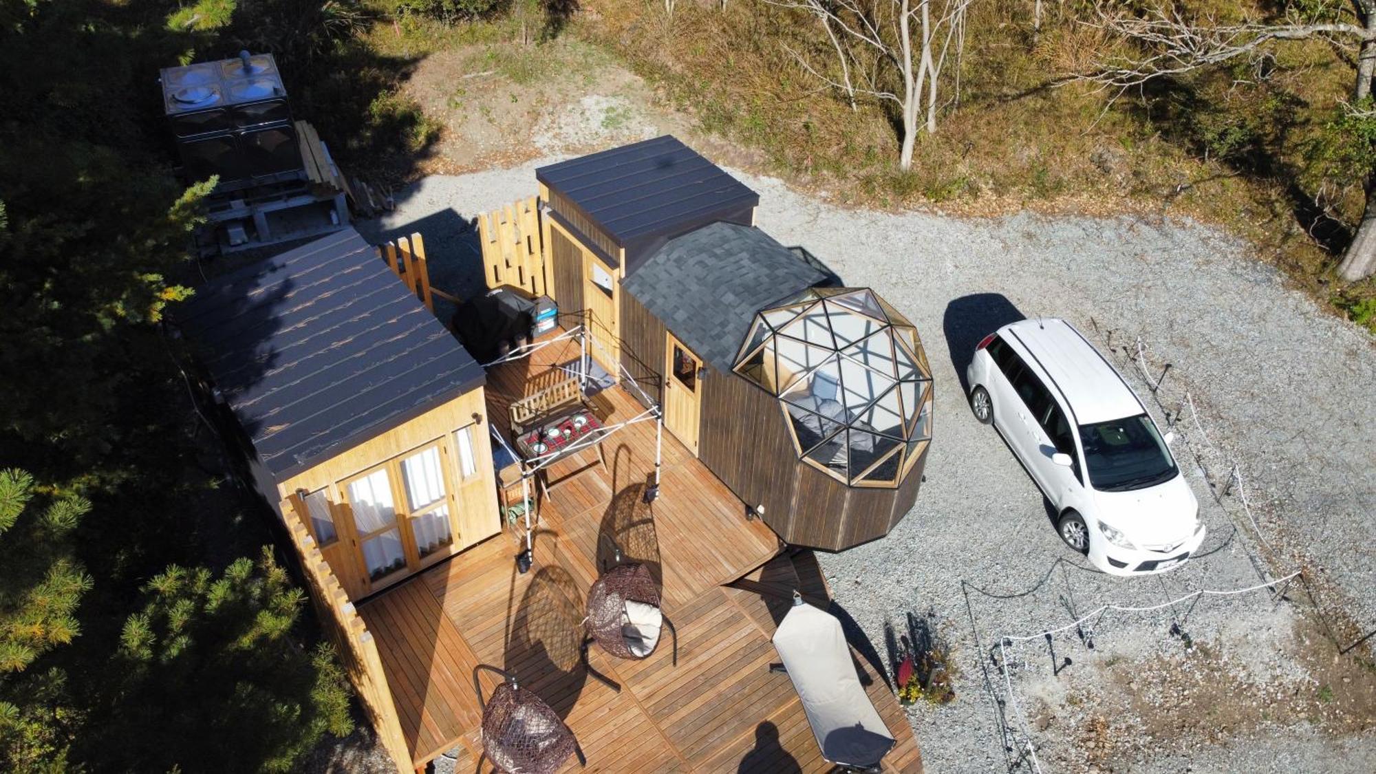 Hotel Fuji Dome Glamping Fujikawaguchiko Exterior foto